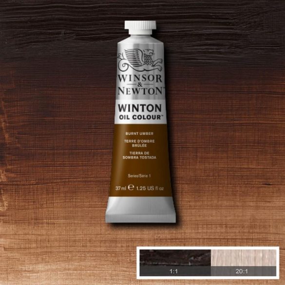 Winton Oil Colour Burnt Umber, 37ml