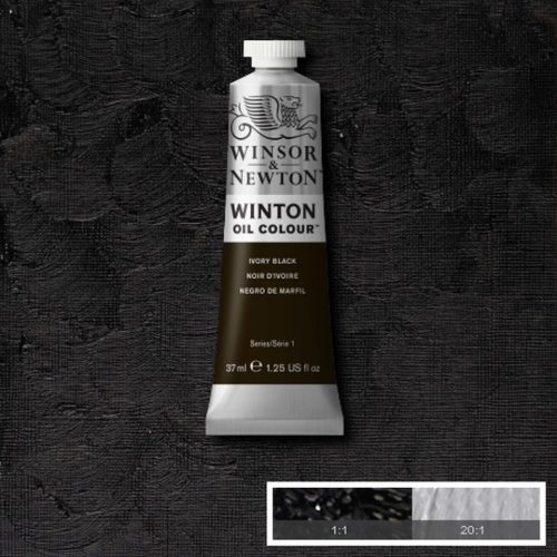 Winton Oil Colour Ivory Black, 37ml