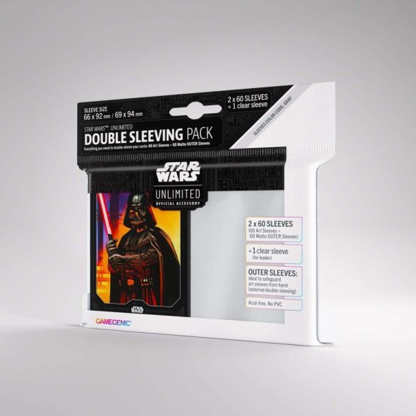 UNIT Gamegenic Star Wars: Unlimited Double Sleeving Pack - Darth Vader - előrendelés