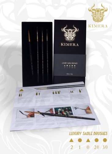 Kimera Luxury Brushes Set - Kolinsky 5 brushes