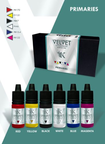 Velvet Ink Set - Primaries