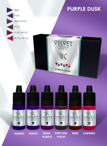 Velvet Ink Set - Purple Dusk