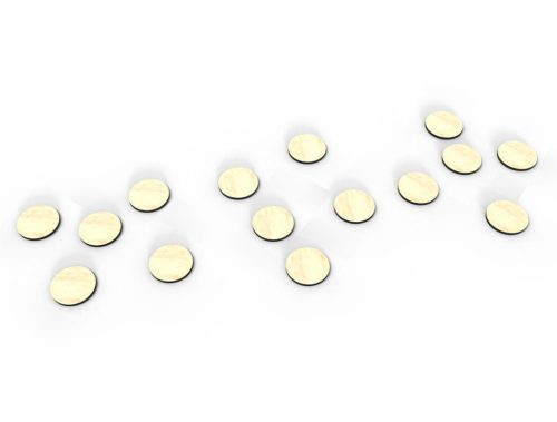 Dry-erase token set 1'' - 15 pcs.