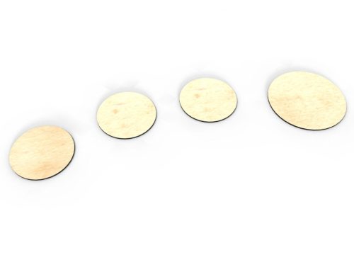 Dry-erase token set 3'' i 4'' - 3 + 1 pcs.