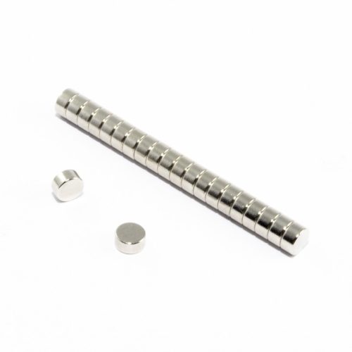 Neodínium hengermágnes 4 x 2 mm - N52, 10db