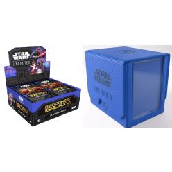   Gamegenic Star Wars: Unlimited Deck Pod - Blue + Star Wars: Unlimited Shadows of the Galaxy Booster Display (24) - bontatlan doboz