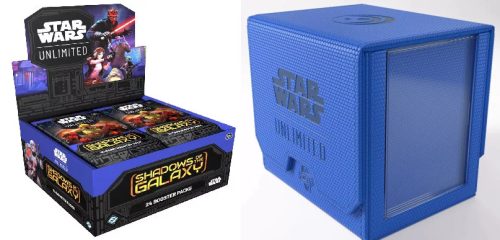 Gamegenic Star Wars: Unlimited Deck Pod - Blue + Star Wars: Unlimited Shadows of the Galaxy Booster Display (24) - bontatlan doboz