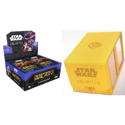   Gamegenic Star Wars: Unlimited Double Deck Pod - Yellow + Star Wars: Unlimited Shadows of the Galaxy Booster Display (24) - bontatlan doboz