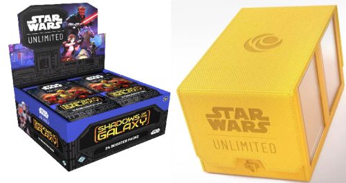 Gamegenic Star Wars: Unlimited Double Deck Pod - Yellow + Star Wars: Unlimited Shadows of the Galaxy Booster Display (24) - bontatlan doboz