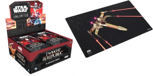 Star Wars: Unlimited Twilight of the Republic Booster Display (24) - bontatlan doboz +  Gamegenic Star Wars: Unlimited Game Mat - X-Wing 