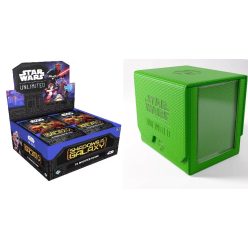   Gamegenic Star Wars: Unlimited Deck Pod - Green + Star Wars: Unlimited Shadows of the Galaxy Booster Display (24) - bontatlan doboz