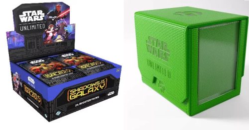 Gamegenic Star Wars: Unlimited Deck Pod - Green + Star Wars: Unlimited Shadows of the Galaxy Booster Display (24) - bontatlan doboz