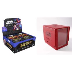   Gamegenic Star Wars: Unlimited Deck Pod - Red + Star Wars: Unlimited Shadows of the Galaxy Booster Display (24) - bontatlan doboz