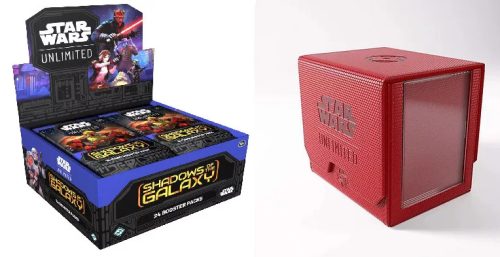 Gamegenic Star Wars: Unlimited Deck Pod - Red + Star Wars: Unlimited Shadows of the Galaxy Booster Display (24) - bontatlan doboz