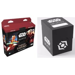   Star Wars: Unlimited Twilight of the Republic Two-Player Starter + Gamegenic Star Wars: Unlimited Soft Crate - Black/White 