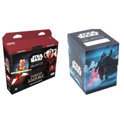   Star Wars: Unlimited Twilight of the Republic Two-Player Starter + Gamegenic Star Wars: Unlimited Soft Crate - Darth Vader 