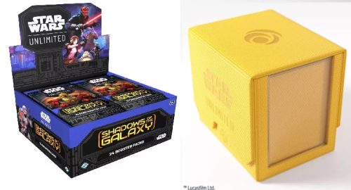 Gamegenic Star Wars: Unlimited Deck Pod - Yellow + Star Wars: Unlimited Shadows of the Galaxy Booster Display (24) - bontatlan doboz